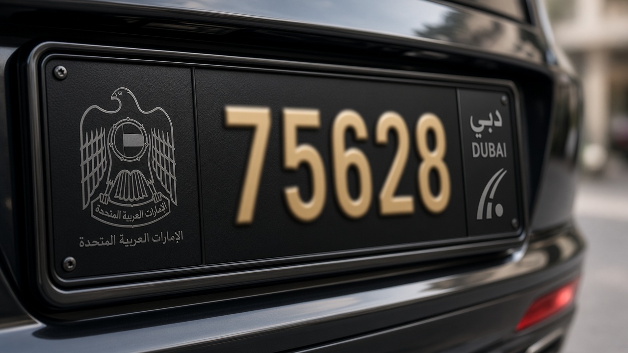 Dubai Plate — Short Code Premium