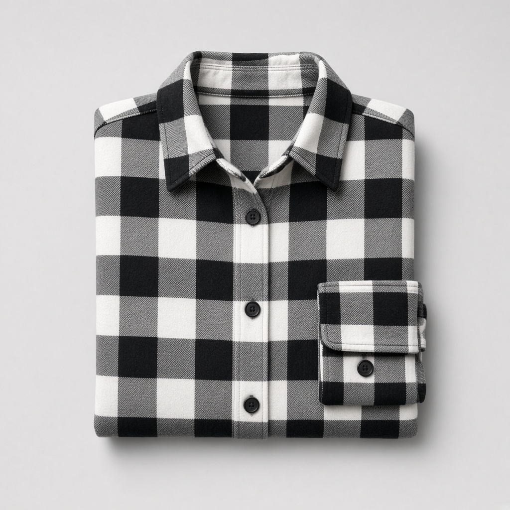 Women's Check Casual Shirt, Size M