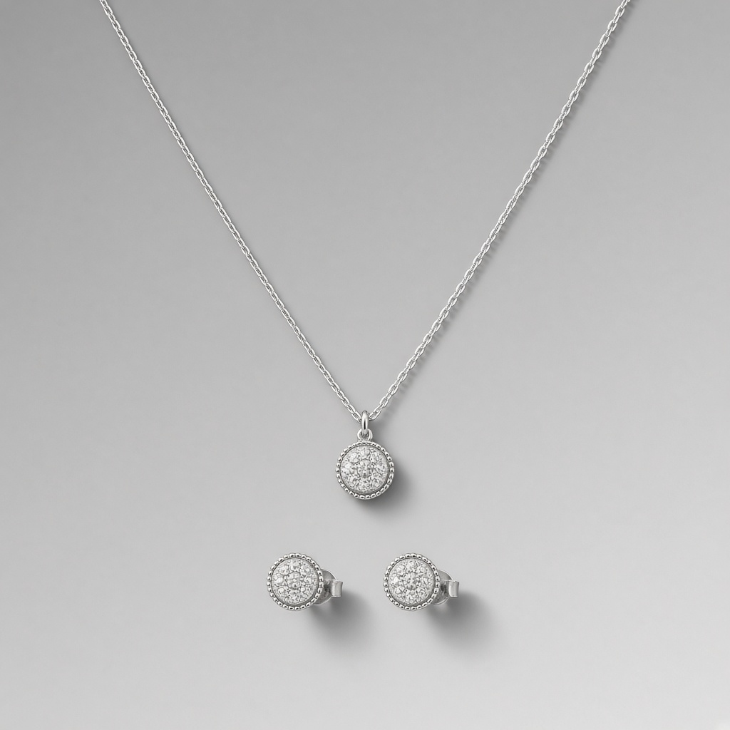 Silver-Plated Necklace Set