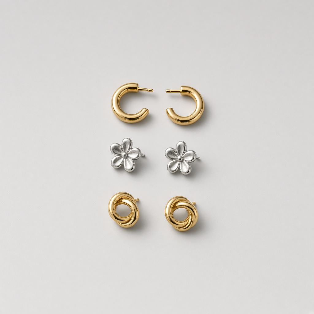 Fashion Earrings Set (3 Pairs)