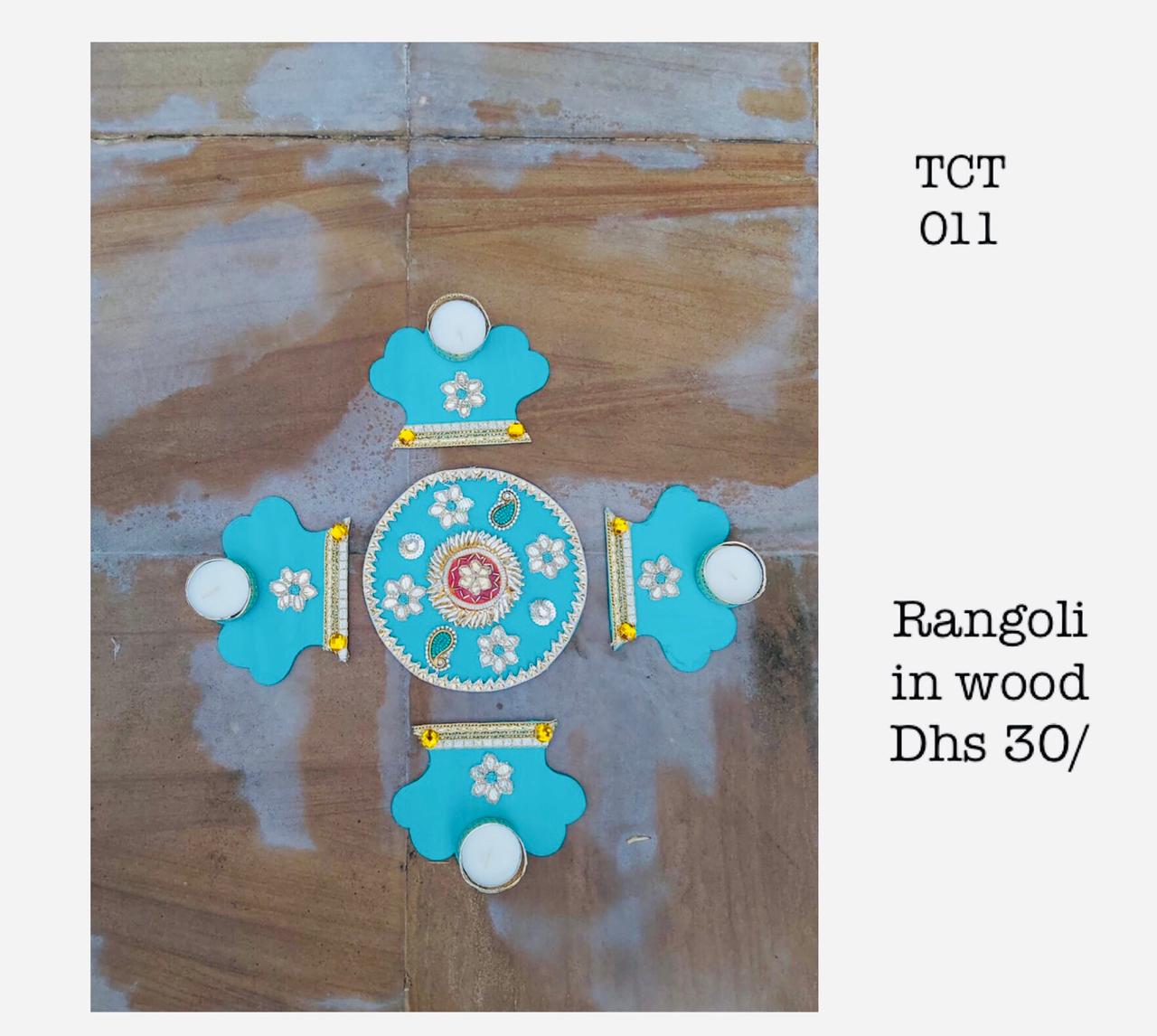 Rangoli in wood