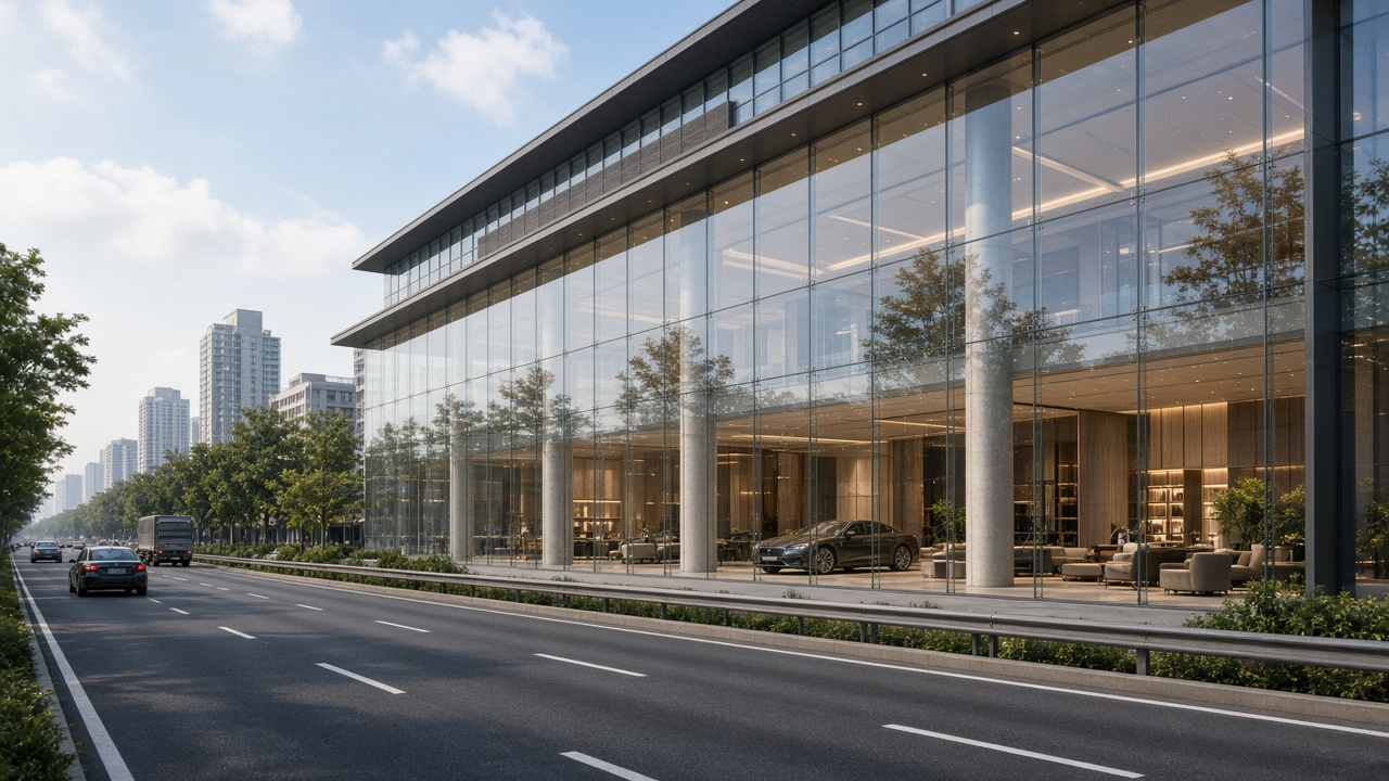 Showroom Space with Glass Facade – Sheikh Zayed Road