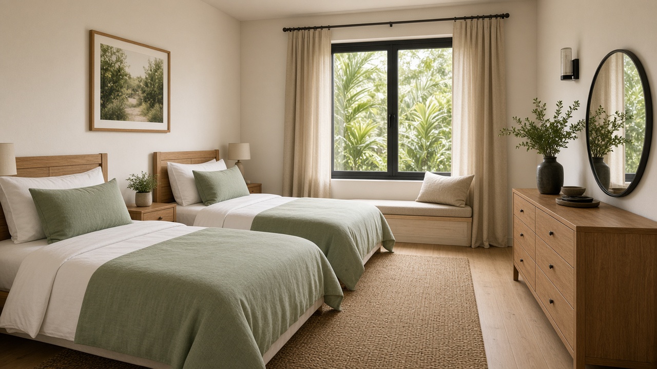 Bright Room in Shared Villa – Sports City